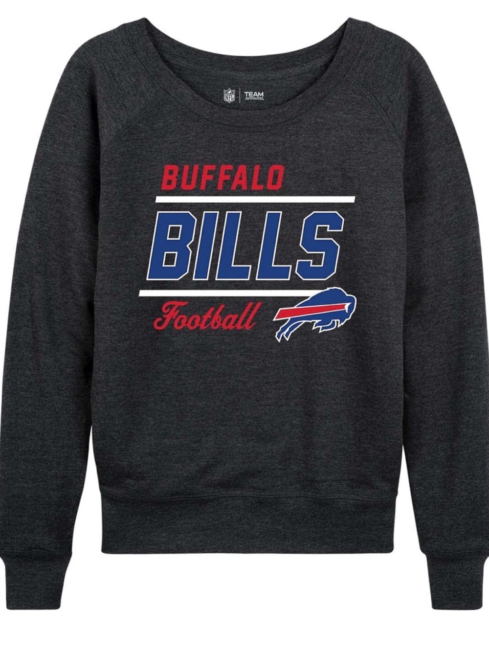 NFL Apparel Buffalo Bills Women's Charcoal Graphic Sweatshirt